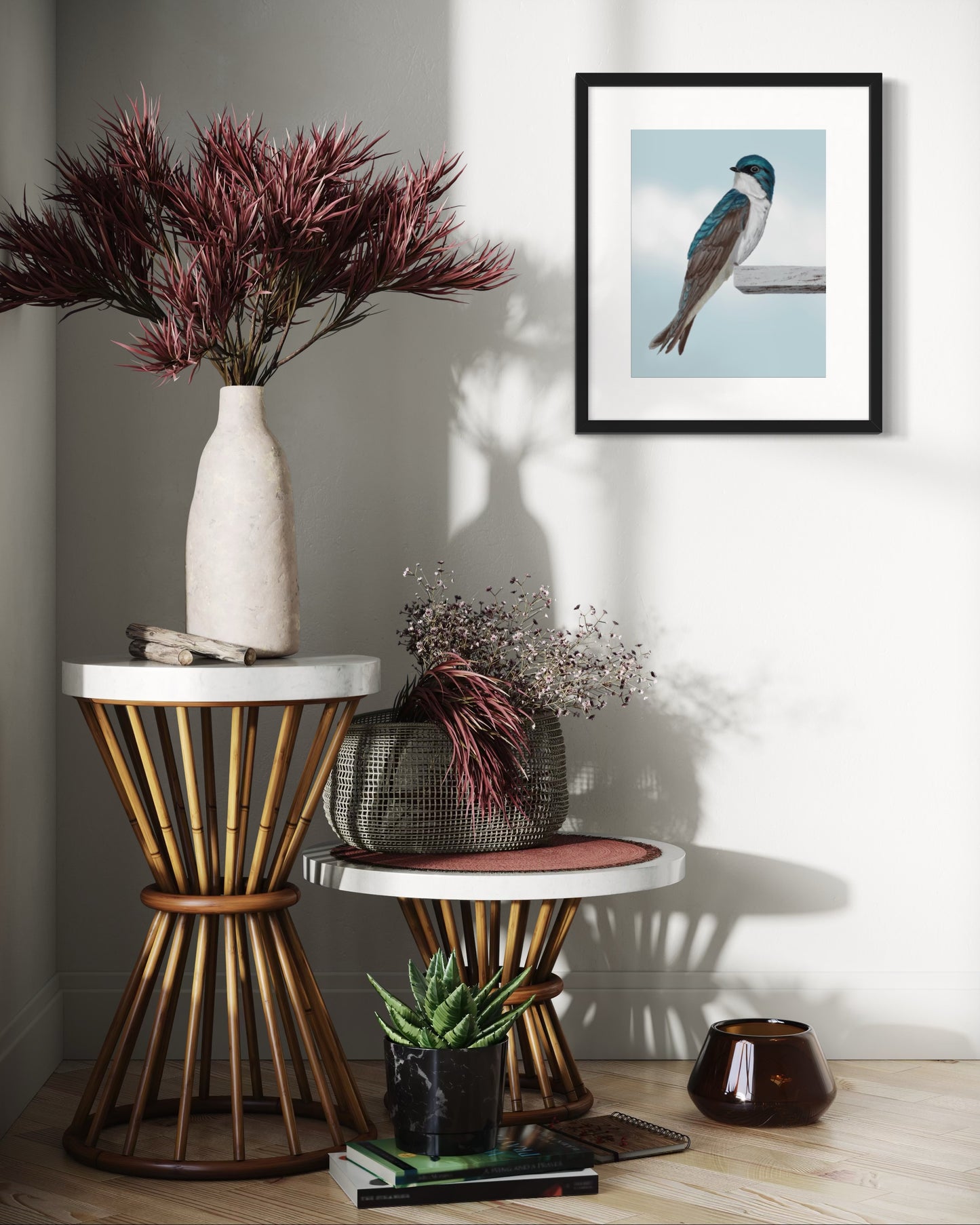 The Swallow Songbird Fine Art Print of Eliska's original artwork