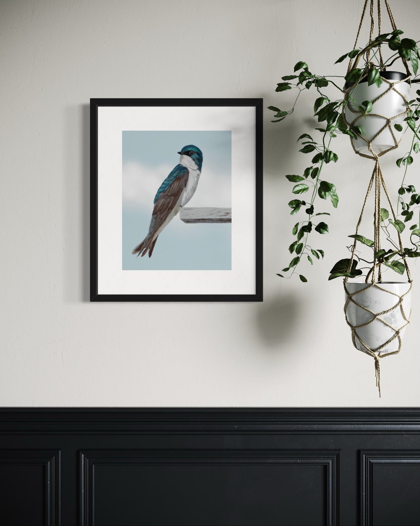 The Swallow Songbird Fine Art Print of Eliska's original artwork