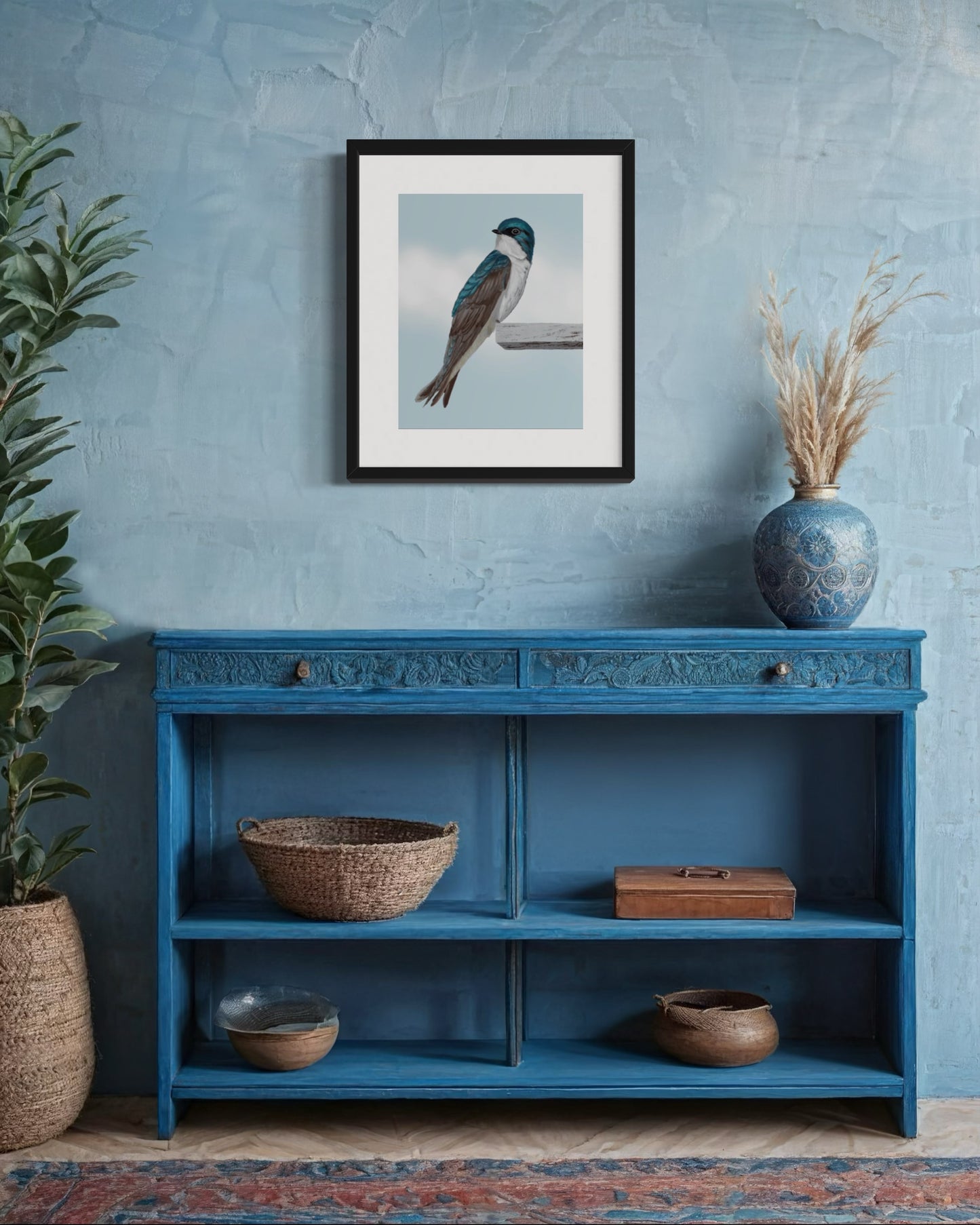 The Swallow Songbird Fine Art Print of Eliska's original artwork