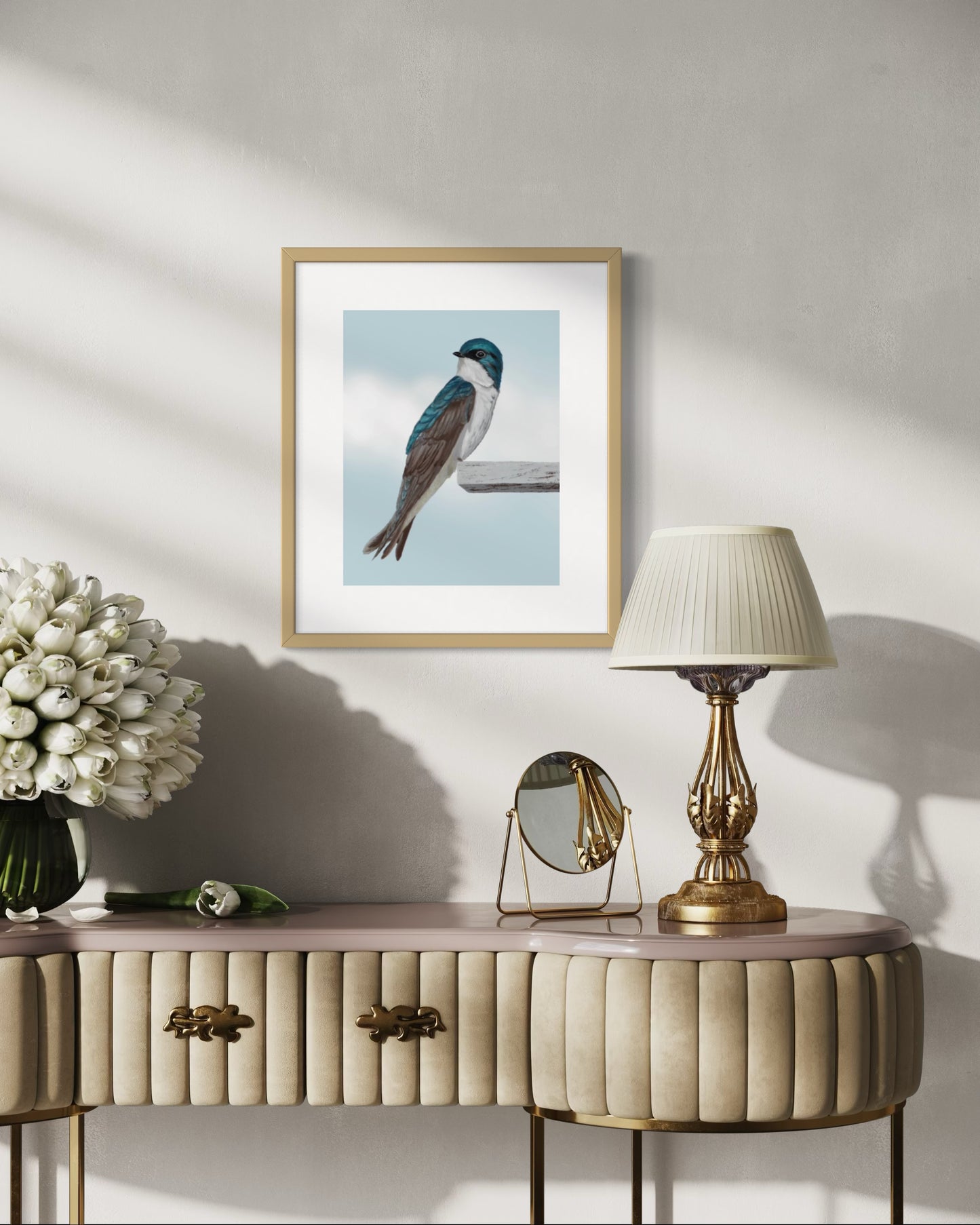 The Swallow Songbird Fine Art Print of Eliska's original artwork