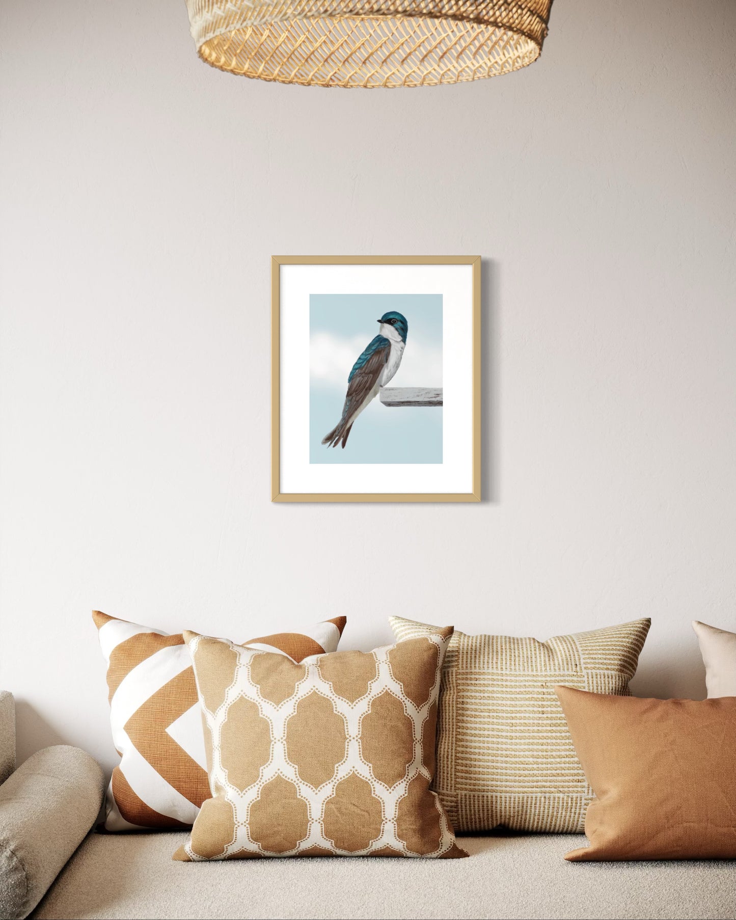 The Swallow Songbird Fine Art Print of Eliska's original artwork