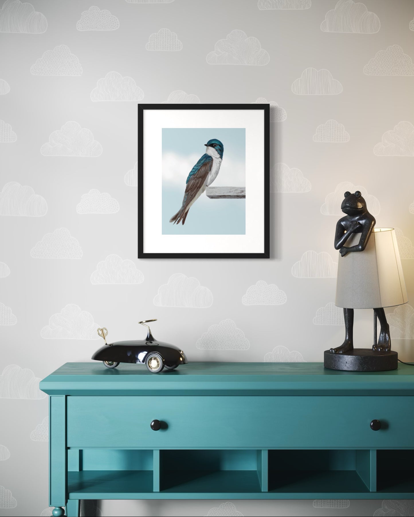 The Swallow Songbird Fine Art Print of Eliska's original artwork