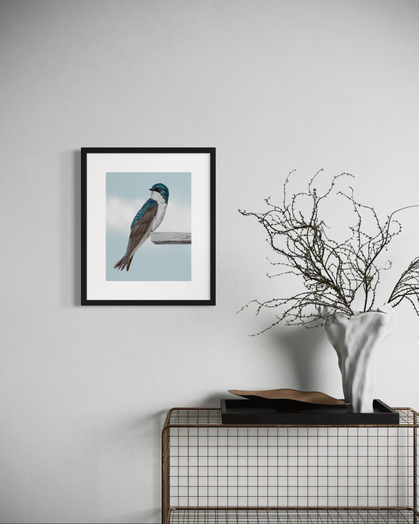 The Swallow Songbird Fine Art Print of Eliska's original artwork