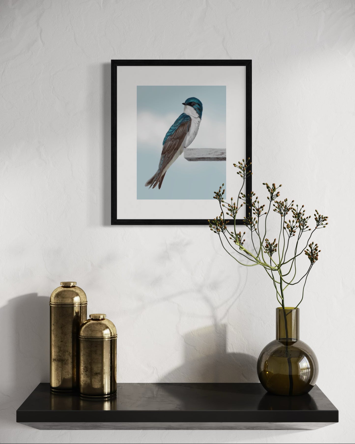 The Swallow Songbird Fine Art Print of Eliska's original artwork