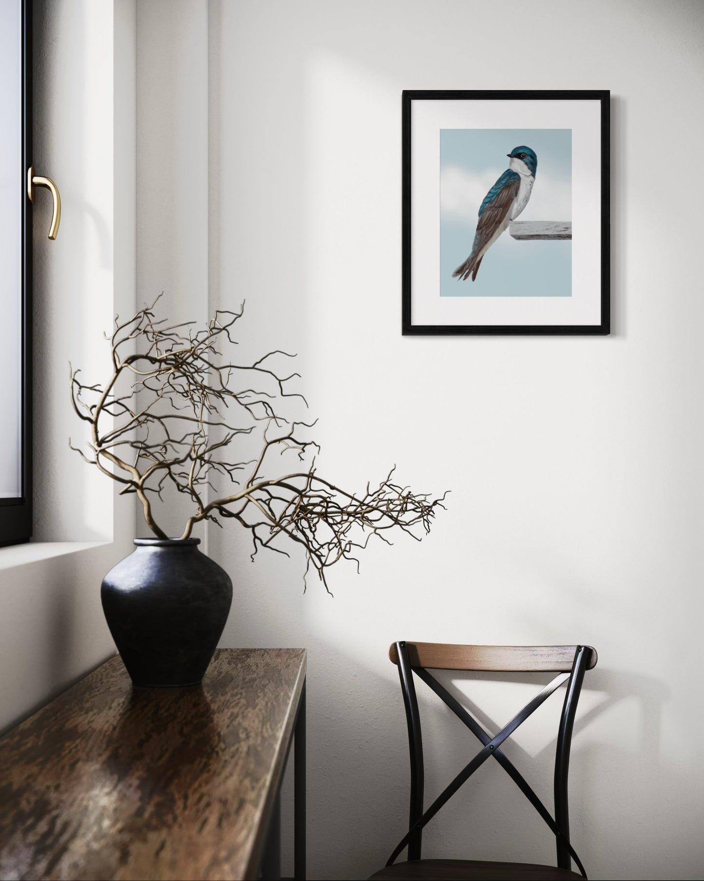 The Swallow Songbird Fine Art Print of Eliska's original artwork