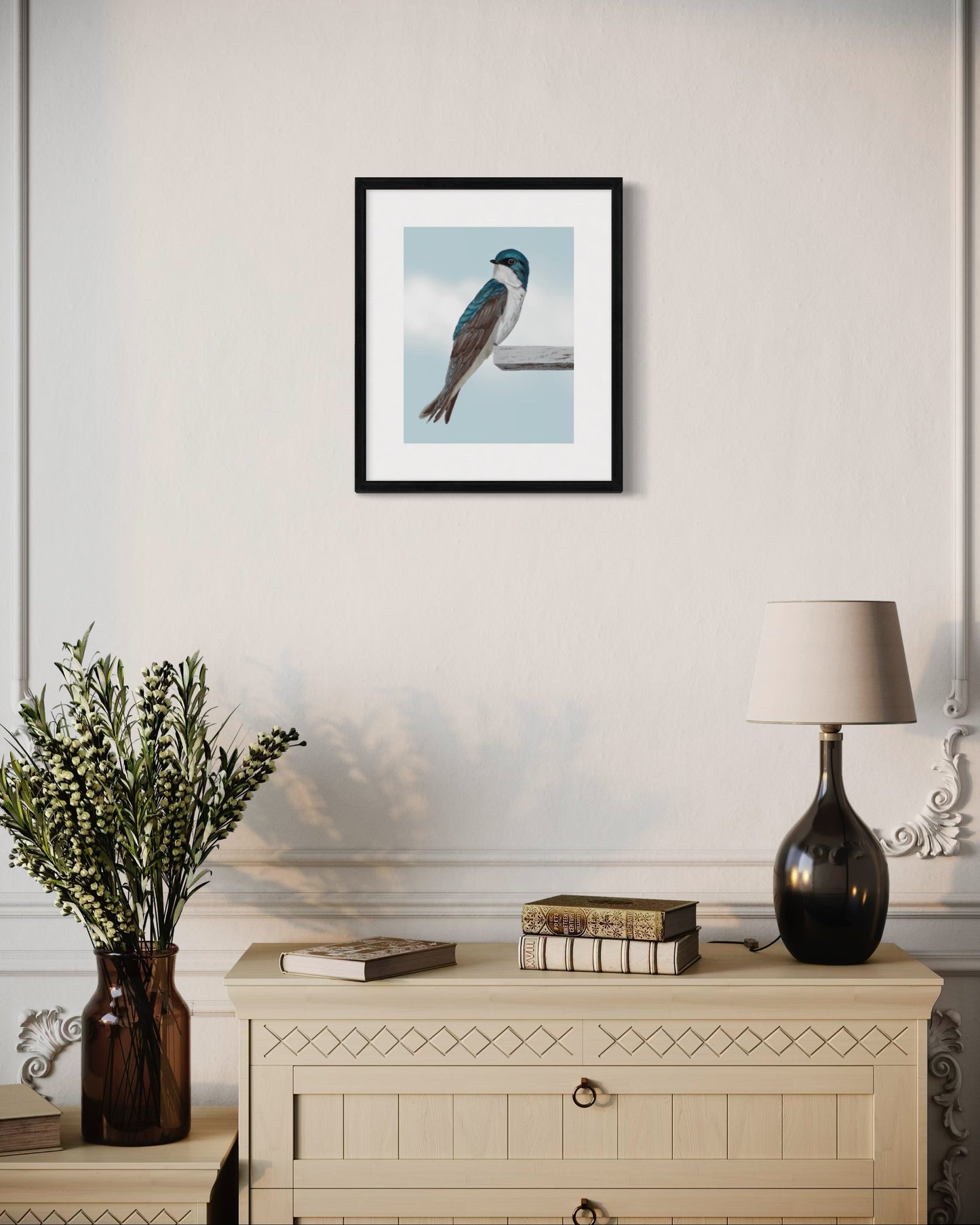 The Swallow Songbird Fine Art Print of Eliska's original artwork