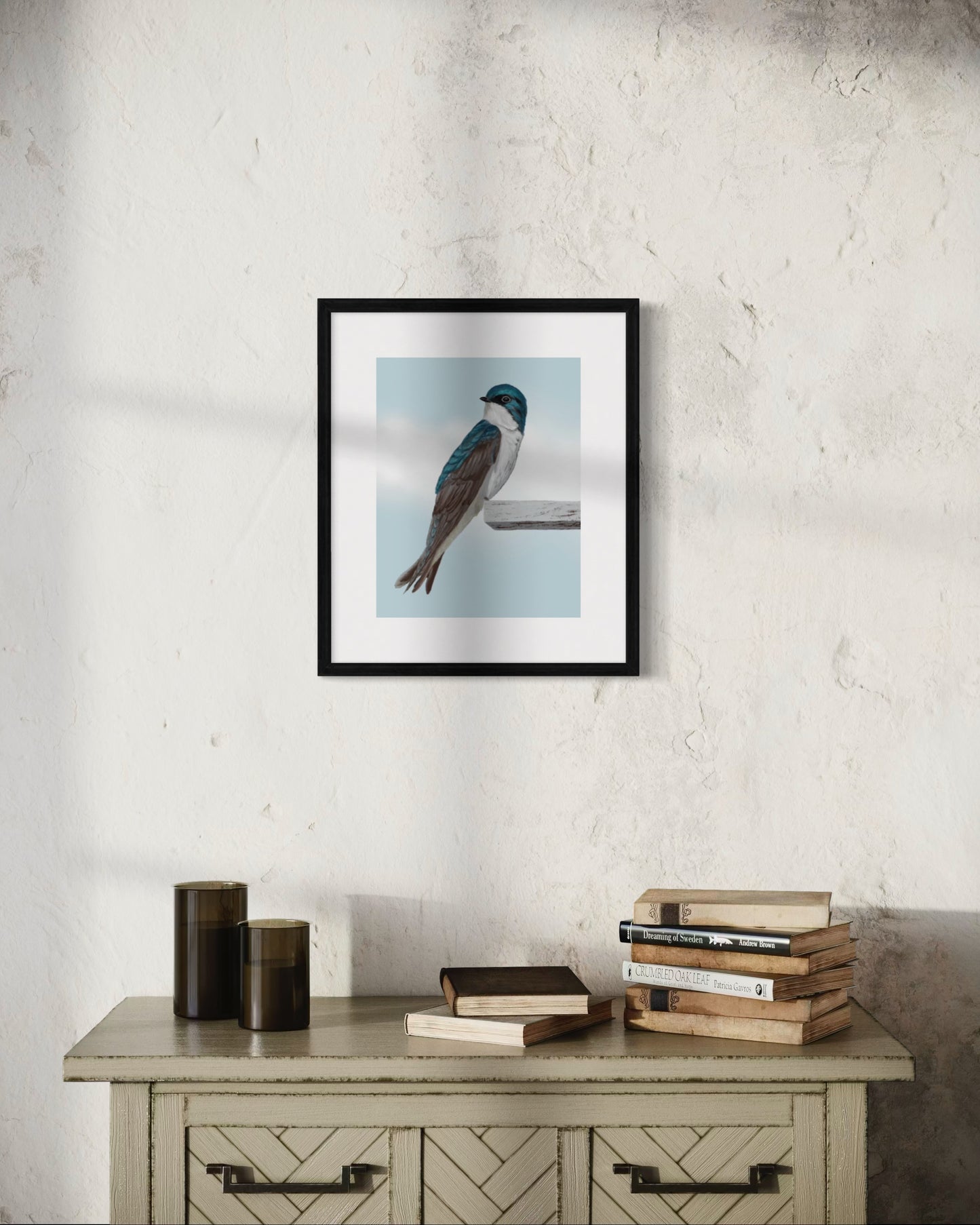 The Swallow Songbird Fine Art Print of Eliska's original artwork