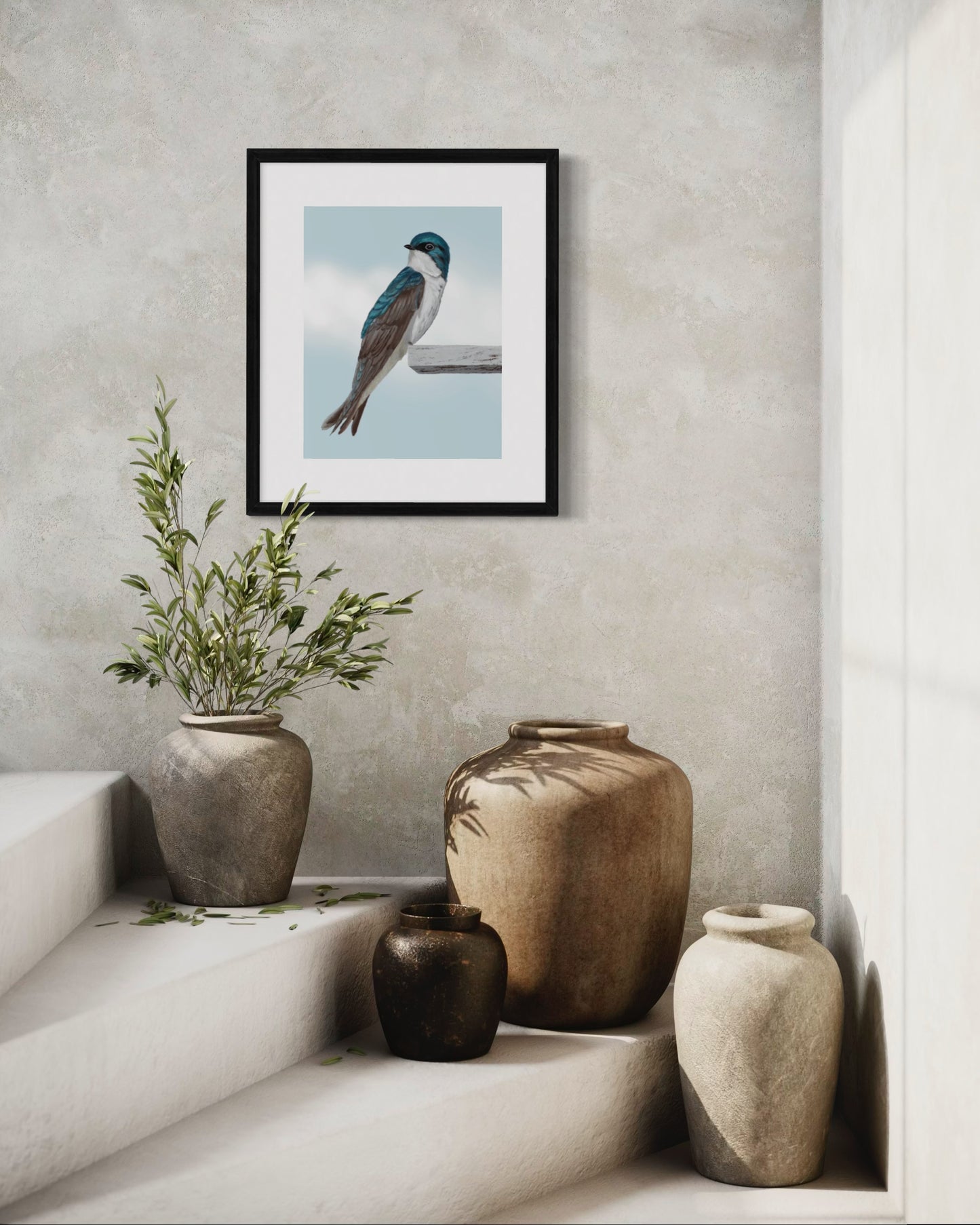 The Swallow Songbird Fine Art Print of Eliska's original artwork