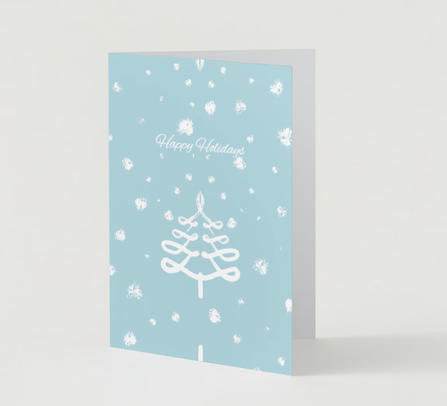 Set of 10 Handmade Holiday Greeting Cards