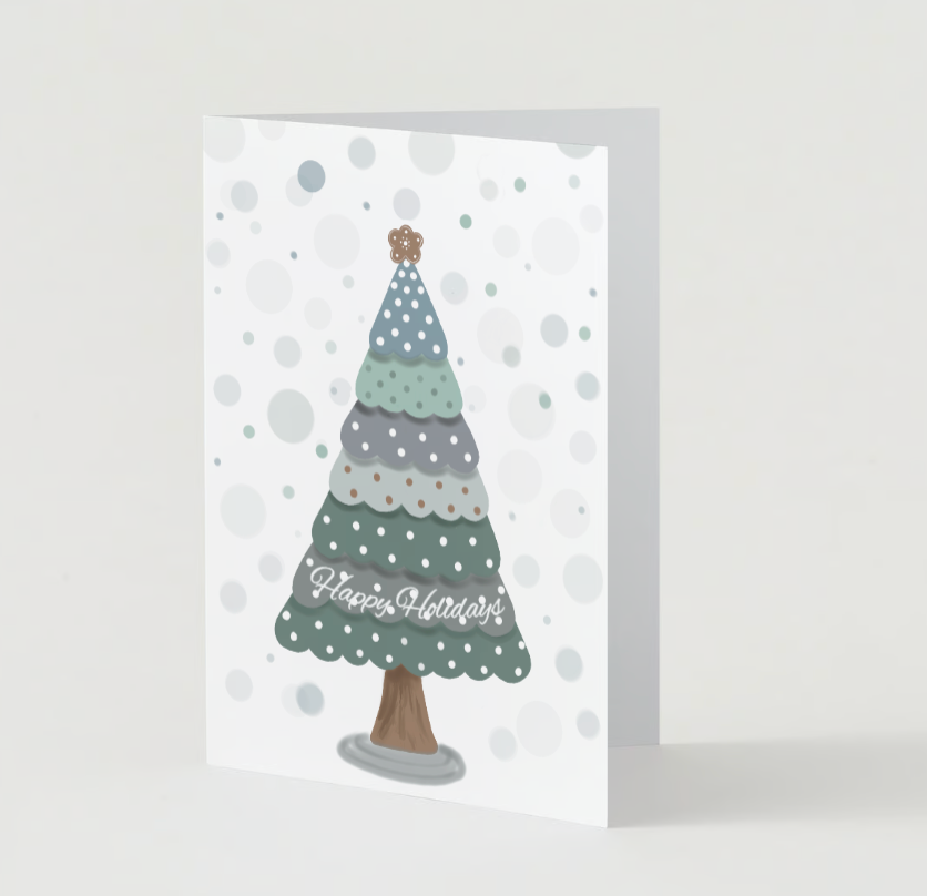 Set of 10 Handmade Holiday Greeting Cards