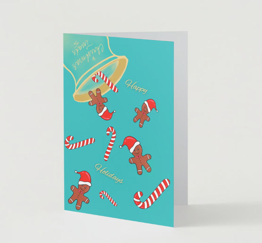 Set of 10 Handmade Holiday Greeting Cards